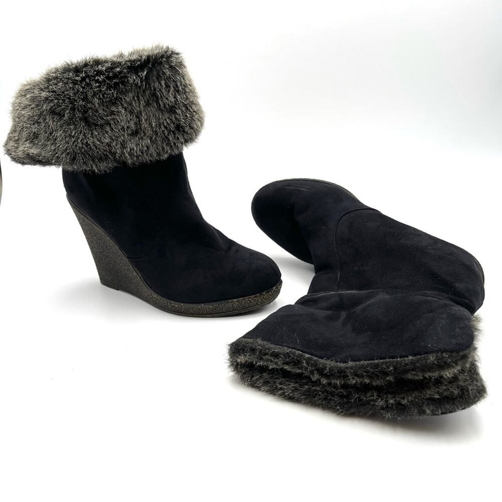 ZIGI SOHO GABRIEL wedged vegan suede boots size 10 - Picture 4 of 11